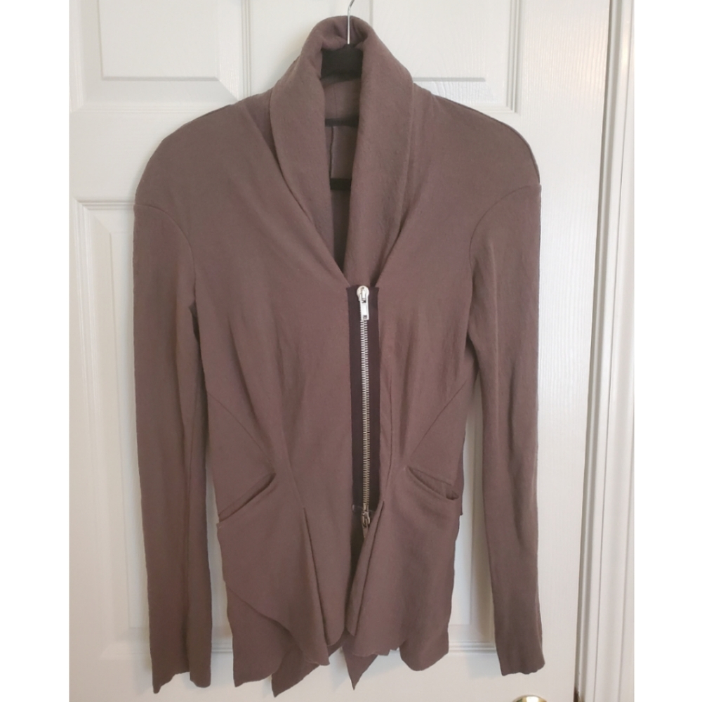 HAIDEN ACKERMANN Taupe Drape Collar Jacket